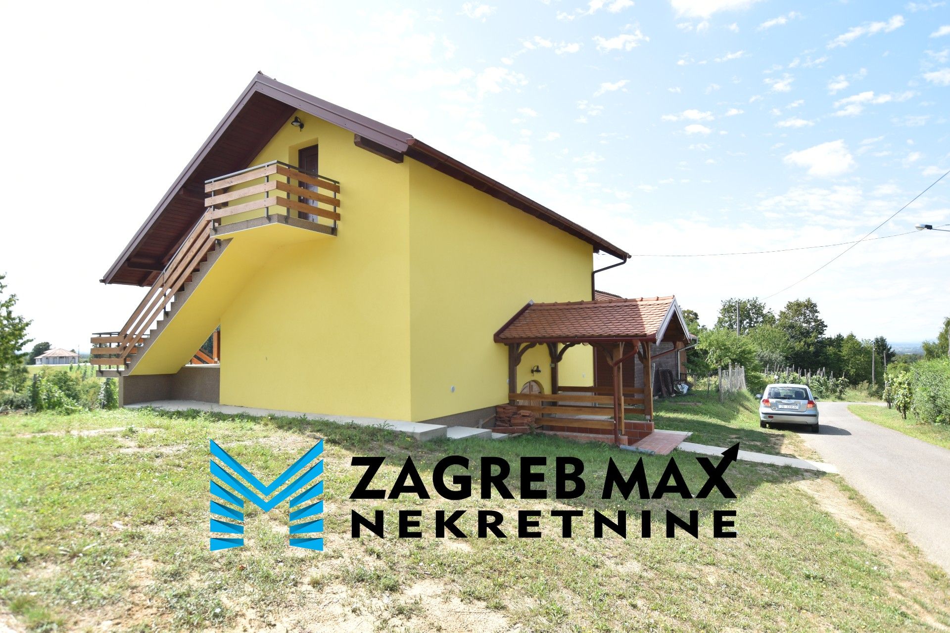Zagreb - JAMNICA PISAROVINSKA - Nova obiteljska kuća s vinogradom 1 ha, odličan pogled
