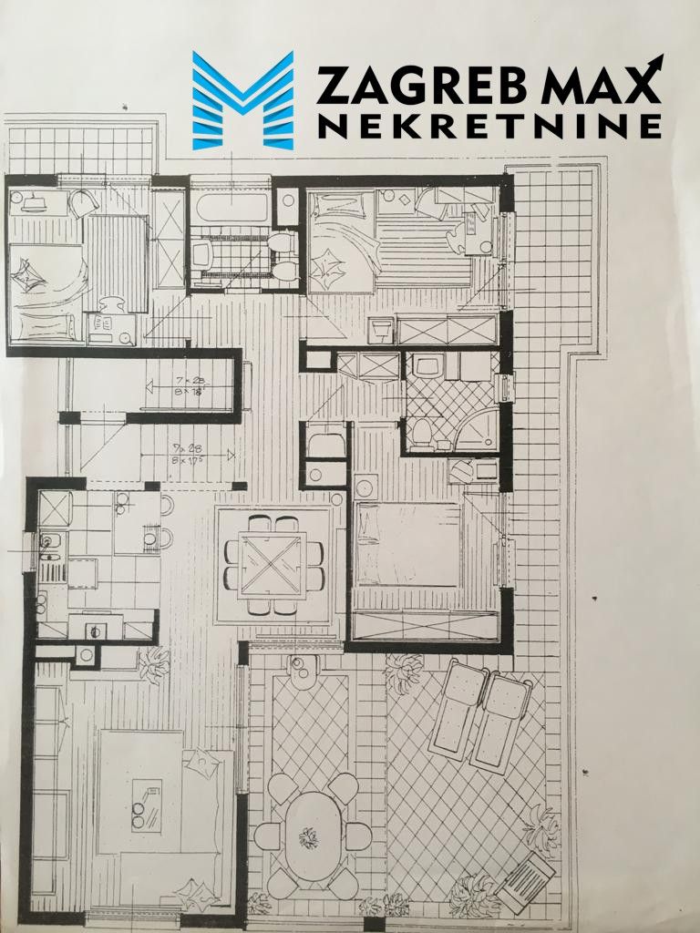 Zagreb - NAJAM - SVETI DUH ekskluzivan penthouse 118 m2, terasa, 2 parkinga