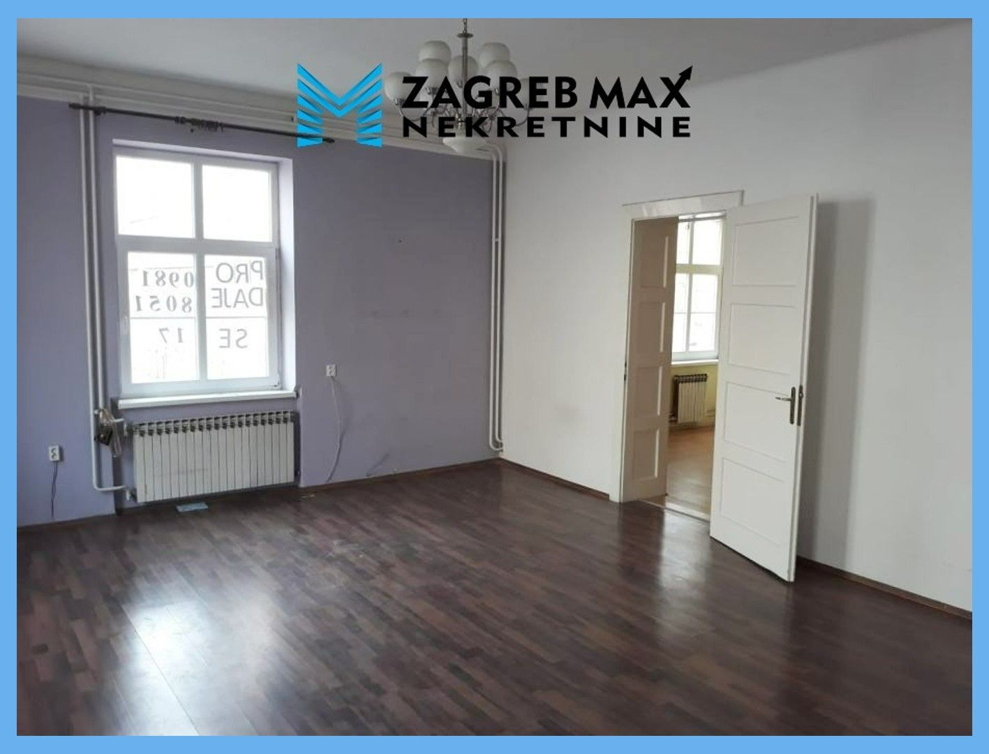 Zagreb - CENTAR, VLAŠKA ULICA – prostran četverosoban stan od 106 m2, 1. kat, parking, odlična lokacija,