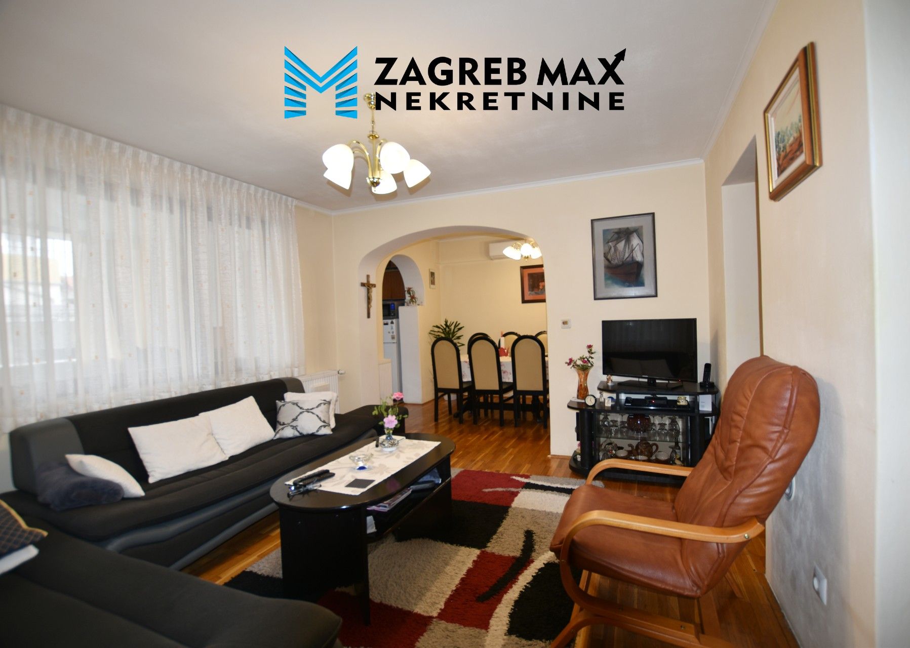 Zagreb - GAJNICE – Ulica Jagnjedje, ugodan 3soban stan u prizemlju, 2 spremišta i podrum, parking, loggia