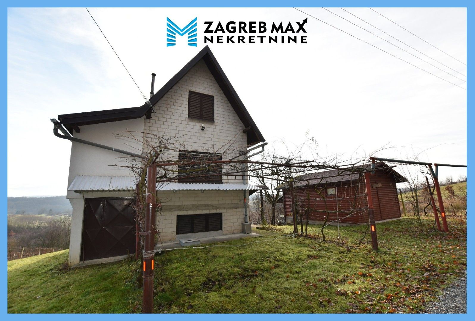 Zagreb - MOSLOVAČKA SLATINA (POPOVAČA) – Samostojeća kuća 64 m2, zemljište 1300 m2, vinograd, mirno okruženje