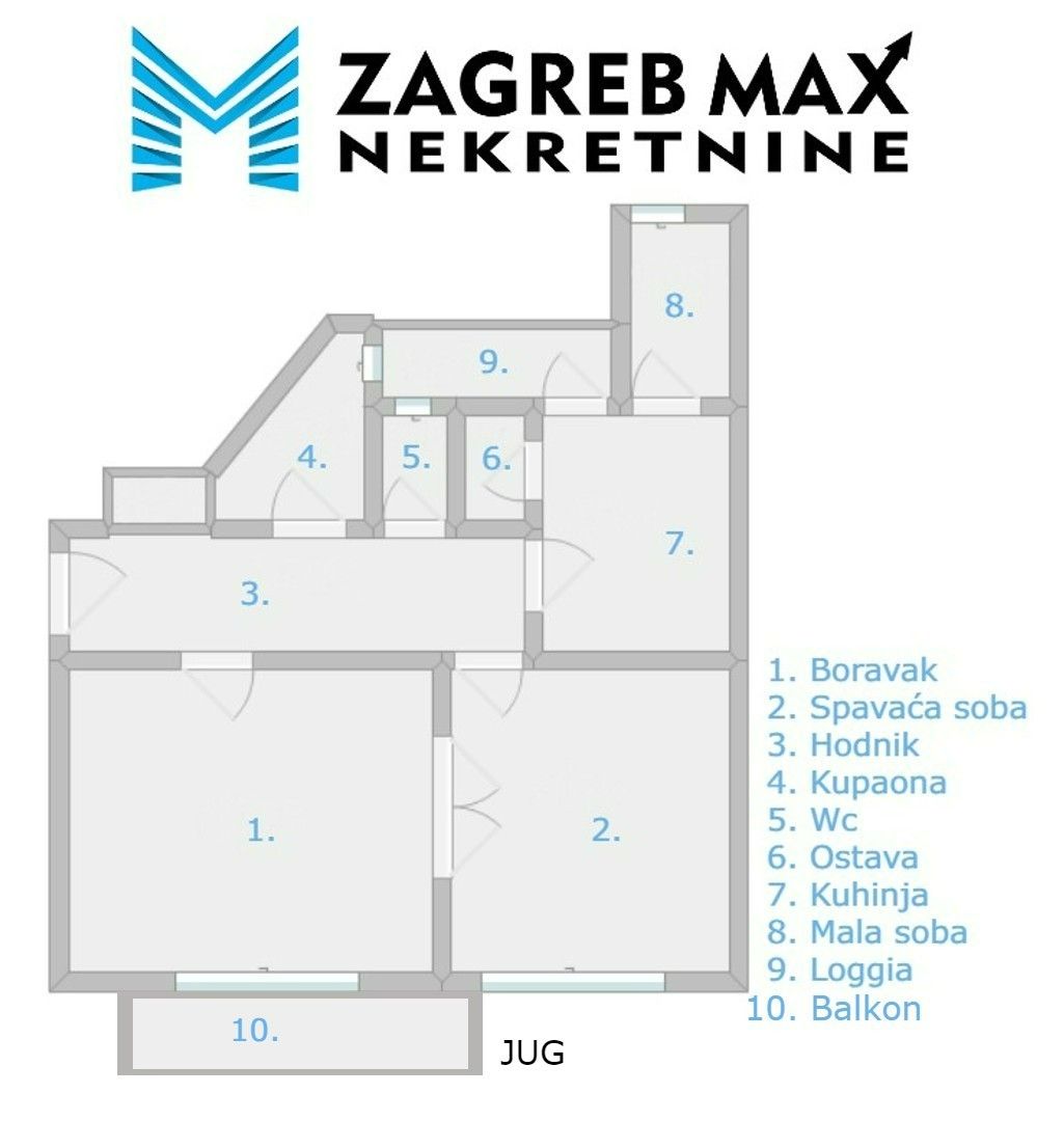 Zagreb - DONJI GRAD Komforan 3soban stan 70 m2, 2 balkona, lift, BEZ PROVIZIJE