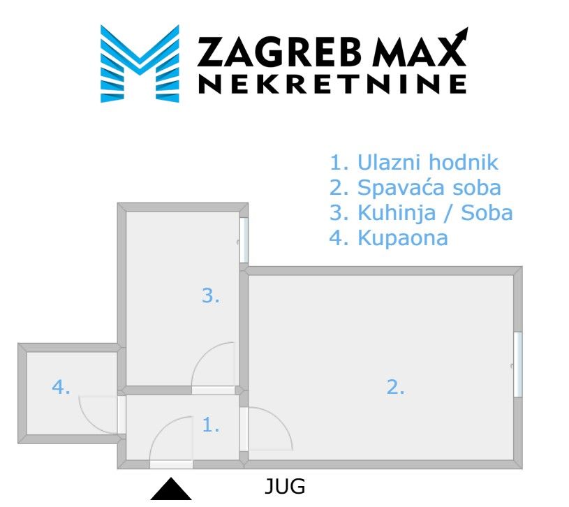 Zagreb - DONJI GRAD – Kvaternikov Trg, 1soban stan 28 m2, odlična lokacija, BEZ PROVIZIJE