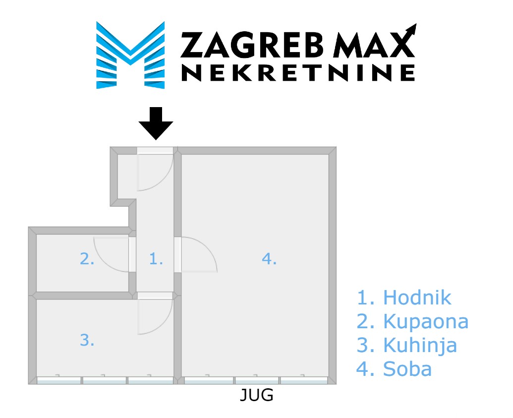 Zagreb - UTRINA – Maretićeva ulica, 1soban stan 32 m2, 7. kat, odlična lokacija, BEZ PROVIZIJE