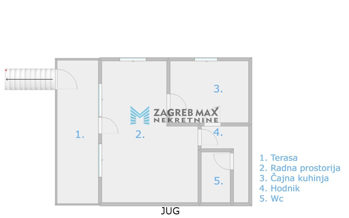 Zagreb - NAJAM - DUGAVE Komforan poslovni prostor od 50 m2, frekventna ulica, terasa, parking, BEZ PROVIZIJE