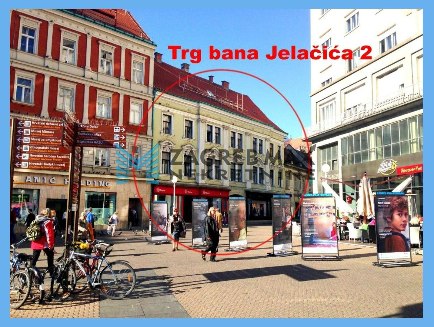 Zagreb - NAJAM - STROGI CENTAR Trg bana J. Jelačića, moderan 2soban stan 31 m2, 2. kat, BEZ PROVIZIJE