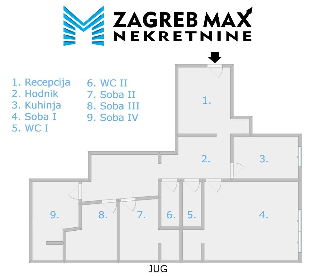 Zagreb - GORNJI GRAD Moderan poslovni prostor / lokal 89 m2, BEZ PROVIZIJE