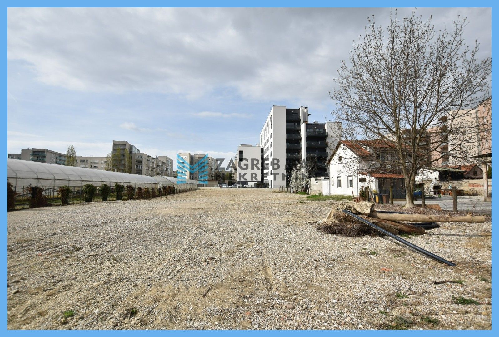 Zagreb - NAJAM - ŠPANSKO zakup zemljišta od 2200 m2,  atraktivna lokacija, otvoreno ograđeno skladište