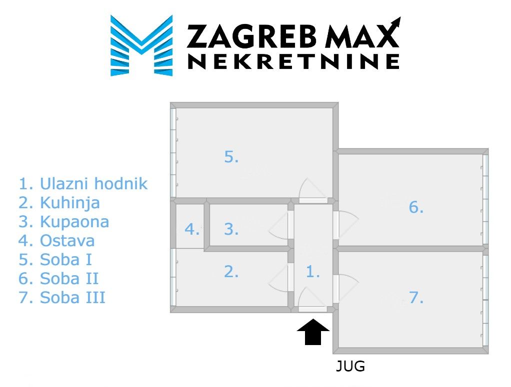 Zagreb - REMETINEC Prostran 3soban stan 67 m2 za renovaciju, 1. kat, mirno okruženje