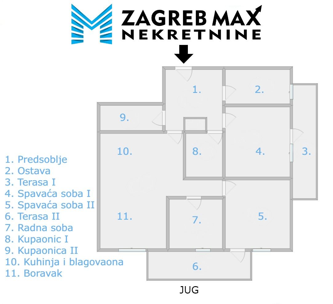 Zagreb - SVETA KLARA Moderan 5soban stan 96 m2, 1. kat, mirno okruženje, 2 balkona, parking, BEZ PROVIZIJE