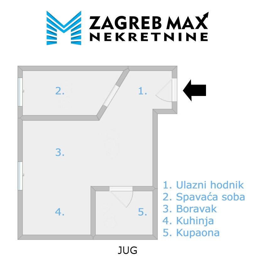 Zagreb - LJUBLJANICA Ugodan 2soban stan od 27 m2, suteren, odlična lokacija, parking