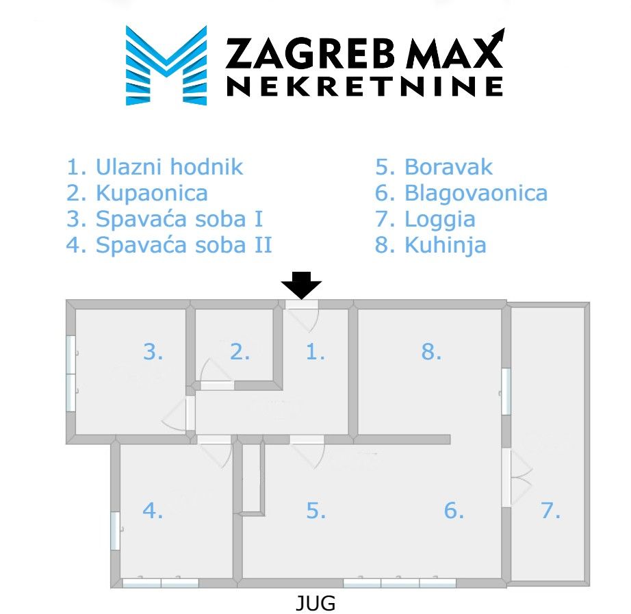 Zagreb - KAJZERICA Moderan 3soban stan 73 m2, parking, 3. kat, spremište, odlična lokacija, loggia