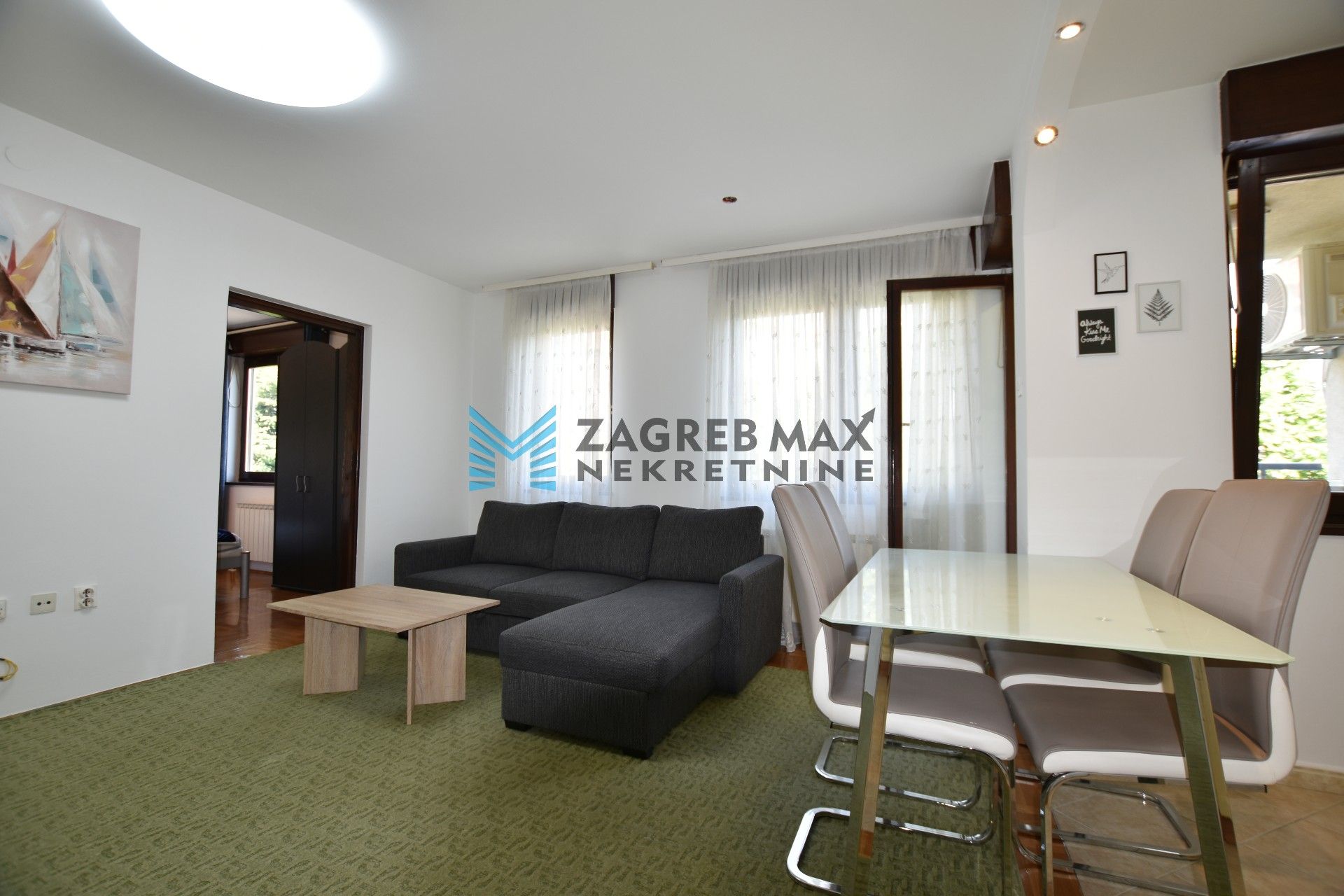 Zagreb - NAJAM - ŠPANSKO Moderan 2soban stan 50 m2, 1. kat, mirno okruženje, loggia, BEZ PROVIZIJE