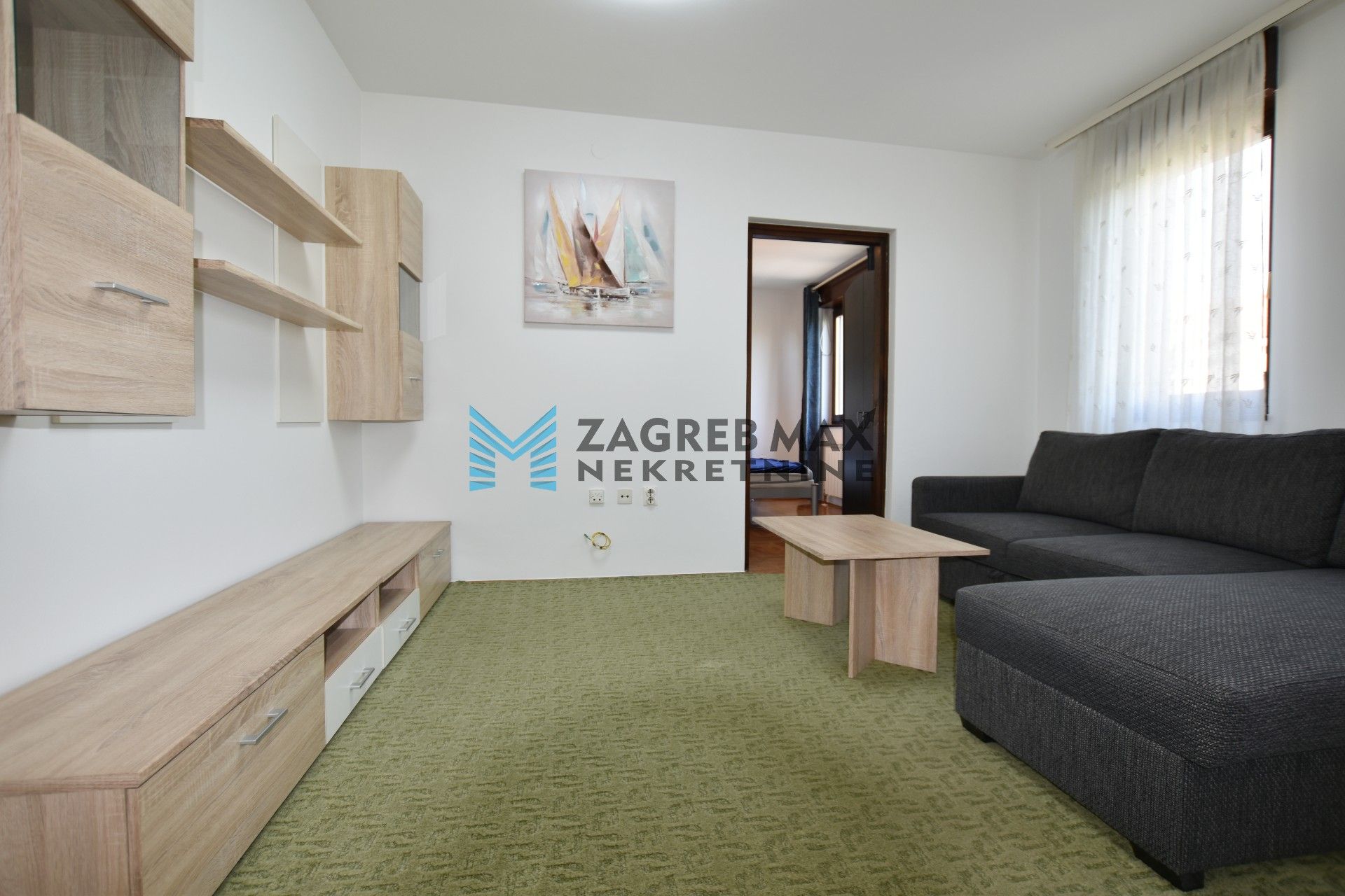 Zagreb - NAJAM - ŠPANSKO Moderan 2soban stan 50 m2, 1. kat, mirno okruženje, loggia, BEZ PROVIZIJE