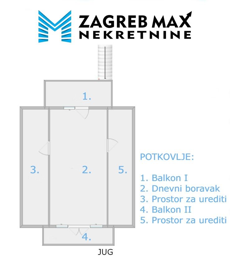 Zagreb - TRNAVA, 2 odvojena stana + garsonijera