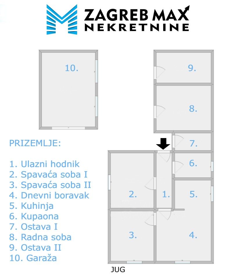 Zagreb - TRNAVA, 2 odvojena stana + garsonijera