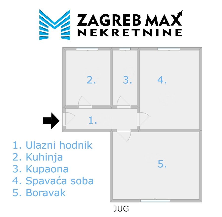 Zagreb - ČRNOMEREC Ugodan 2soban stan 54 m2, prizemlje, mirno okruženje, spremište, BEZ PROVIZIJE
