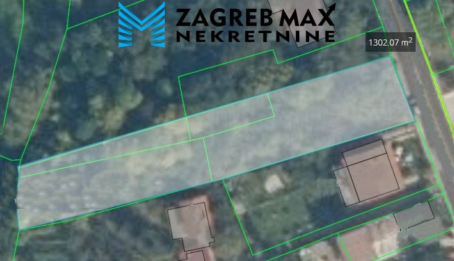 Zagreb - VRAPČE Perjavica građevinsko zemljište 1300 m2, atraktivna mirna lokacija