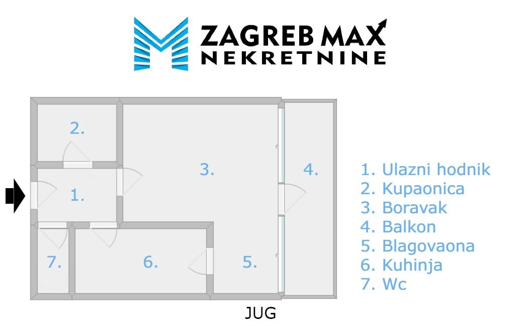 Zagreb - SIGET Super Andrija, ugodan 1,5 soban stan od 48 m2, 13. kat, mirno okruženje, loggia, BEZ PROVIZIJE