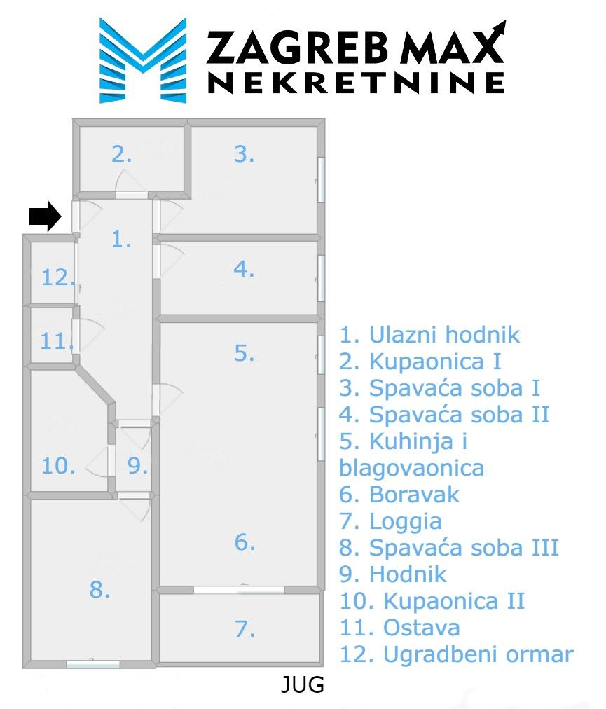 Zagreb - VRBANI 3 Ekskluzivan 4soban stan 102 m2 + 2 parkinga, top lokacija, loggia, spremište, BEZ PROVIZIJE