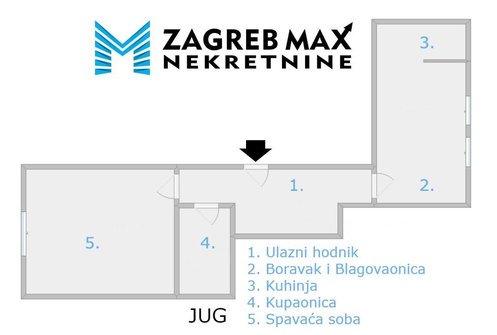Zagreb - NAJAM DONJI GRAD Gundulićeva ulica, komforan 2soban stan 55 m2, 1. kat, top lokacija, BEZ PROVIZIJE