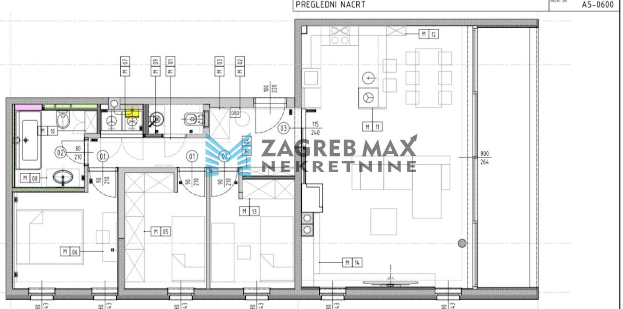 Zagreb - JELENOVAC Ekskluzivan 4soban stan 103 m2, garaža + parking, top lokacija, novogradnja, BEZ PROVIZIJE