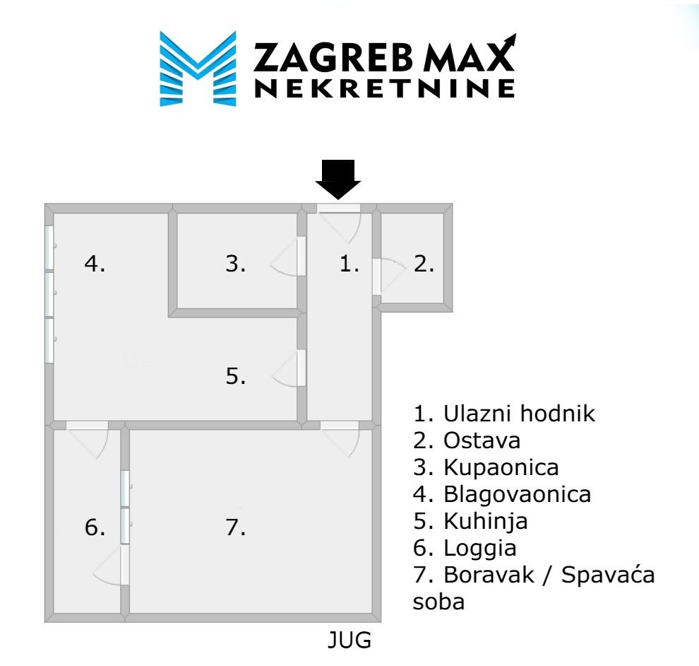 Zagreb - KNEŽIJA Ugodan 1soban stan od 40 m2, 7. kat, mirno okruženje, loggia, spremište