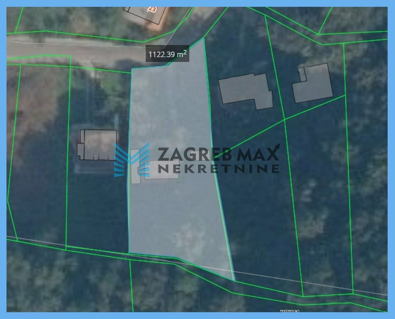 Zagreb - VRAPČE Građevinsko zemljište 840 m2 + 270 m2 zelena površina, mirna lokacija