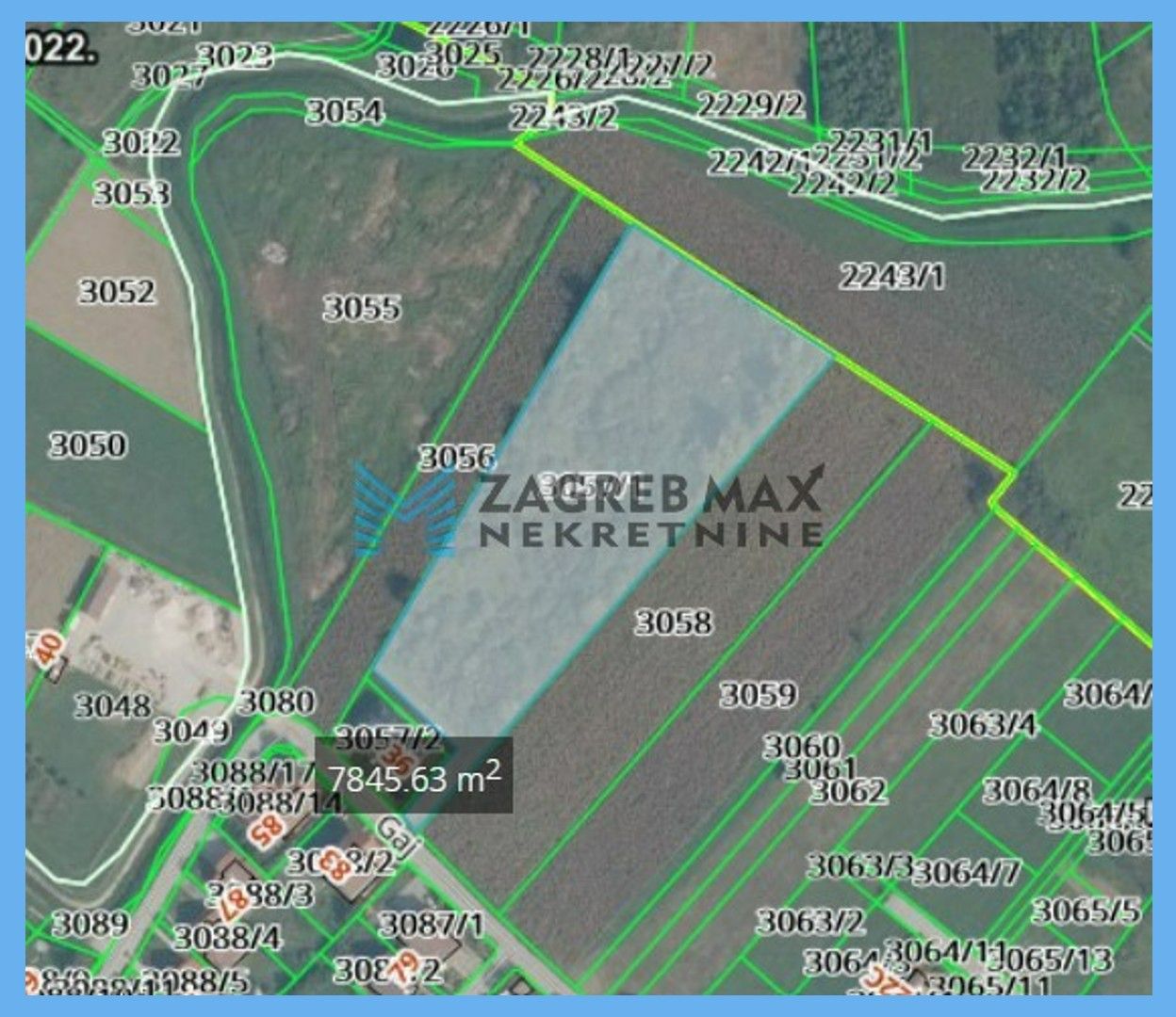 Zagreb - LUČKO GAJ Građevinsko zemljište ukupno površine 801 m2