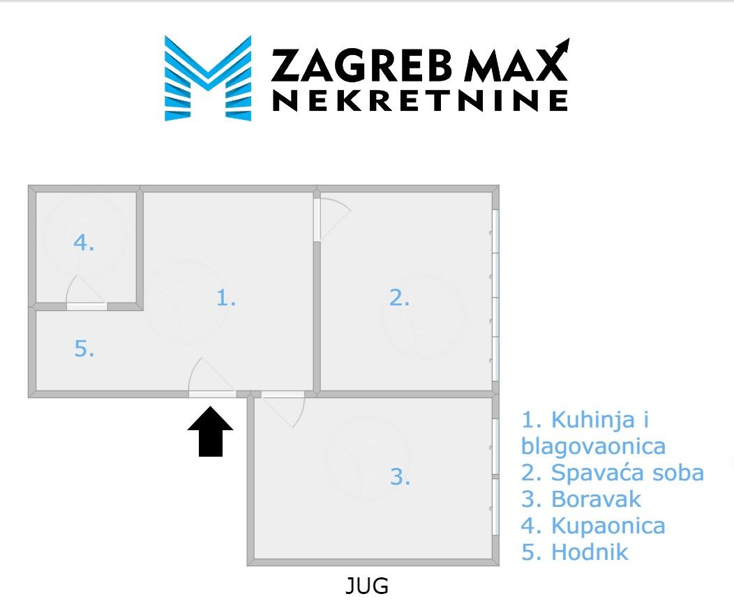 Zagreb - ŠPANSKO Komforan 2soban stan 45 m2, 4. kat, odlična lokacija, spremište