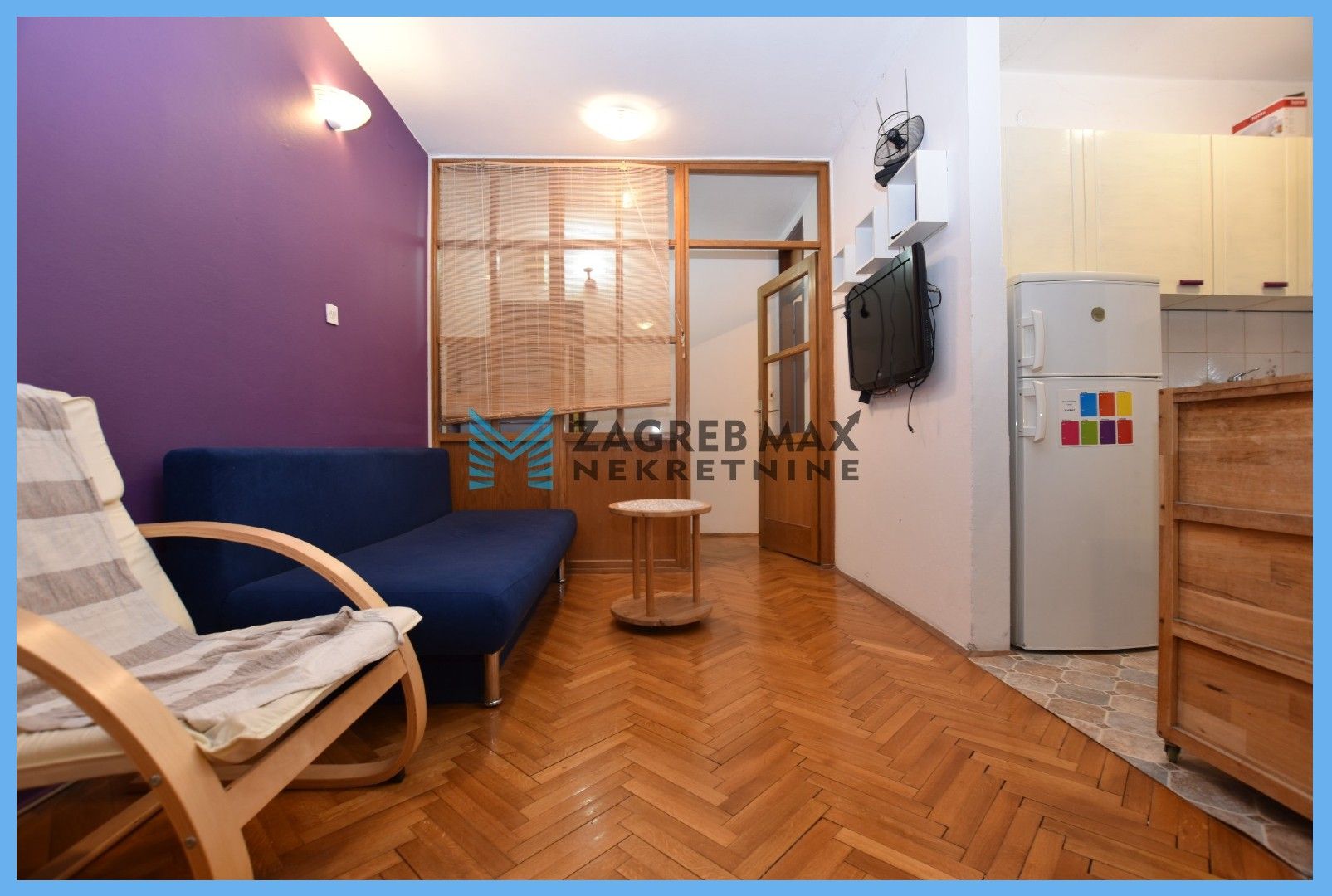 Zagreb - SREDNJACI Ugodan 2soban stan 36 m2, 1. kat, mirno okruženje, balkon
