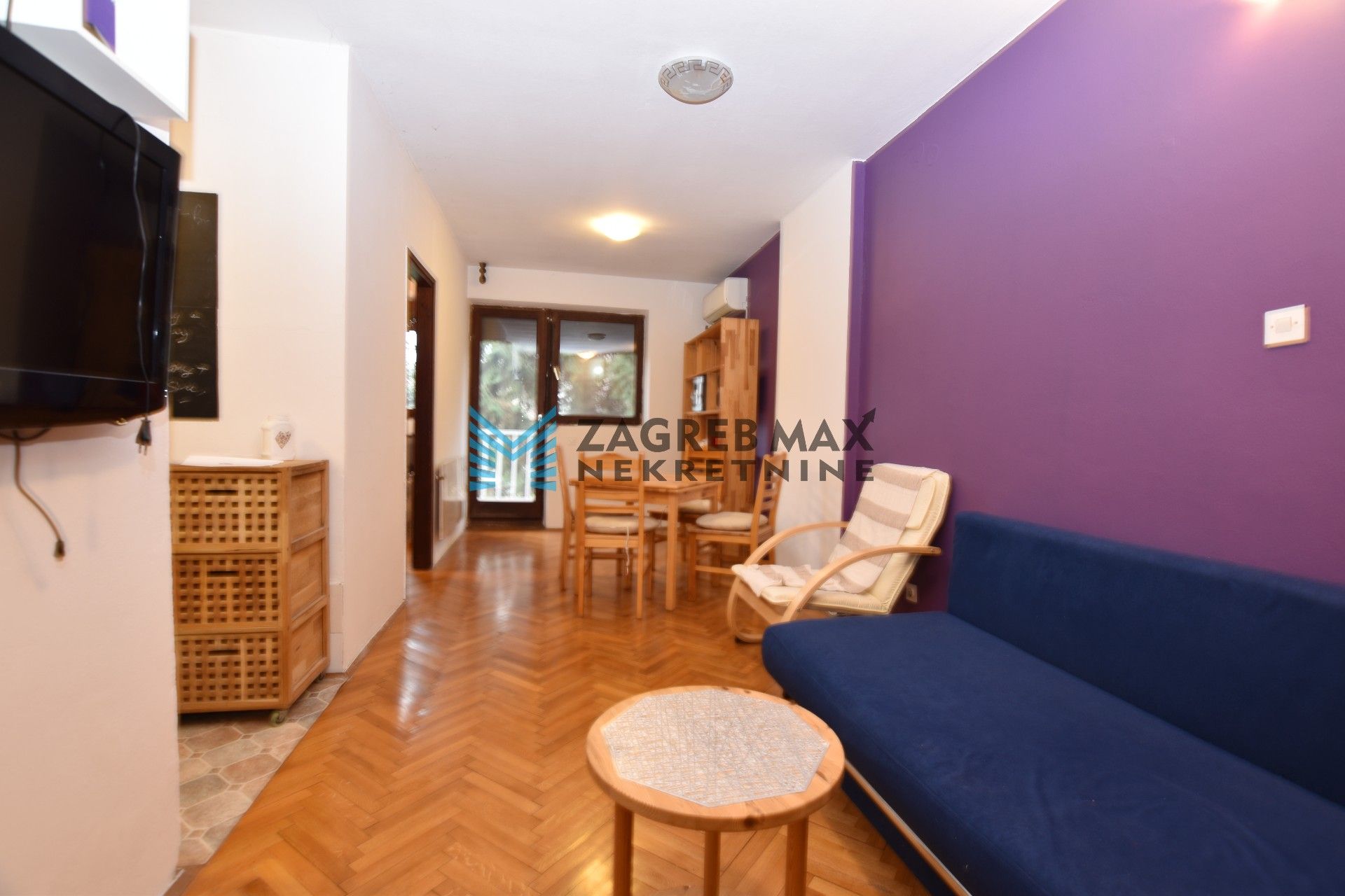 Zagreb - SREDNJACI Ugodan 2soban stan 36 m2, 1. kat, mirno okruženje, balkon