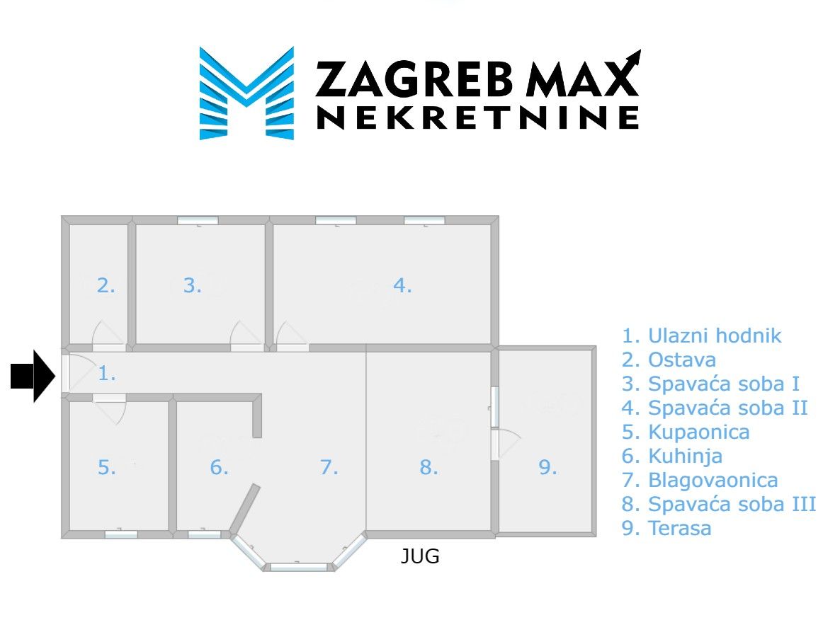 Zagreb - NAJAM - RUGVICA Ugodan 4soban stan 110 m2 za 11 radnika, mirno okruženje, novogradnja, terasa,