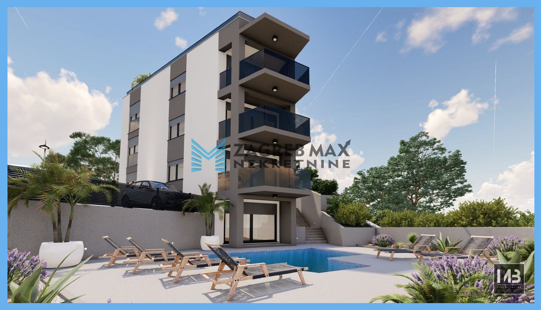 Zagreb - TROGIR Luksuzan 3soban apartman 77 m2, novogradnja, loggia, balkon, parking