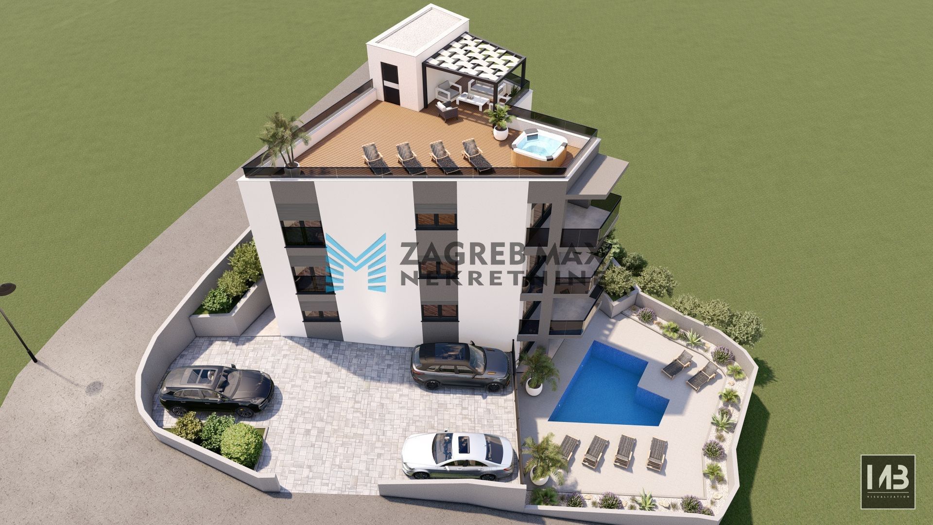 Zagreb - TROGIR Luksuzan 3soban apartman 77 m2, novogradnja, loggia, balkon, parking