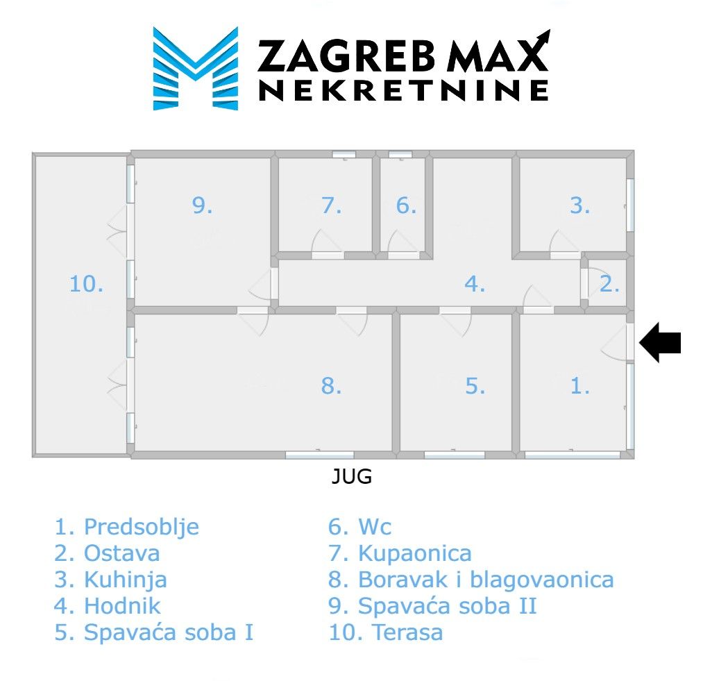 Zagreb - NAJAM - MIROGOJSKA CESTA Prostran 3soban stan 130 m2, prizemlje, terasa, parking, BEZ PROVIZIJE