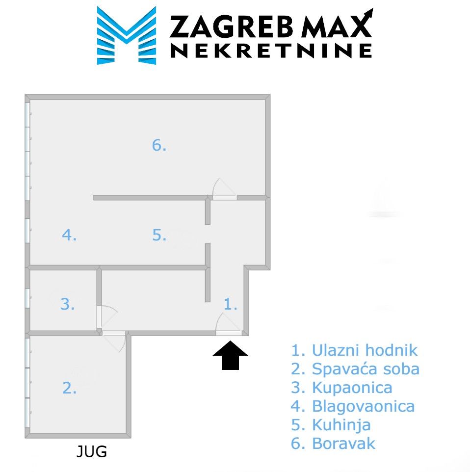 Zagreb - SOPOT Moderan novouređen 2soban stan 60 m2, 3. kat, lift, mirno okruženje, spremište