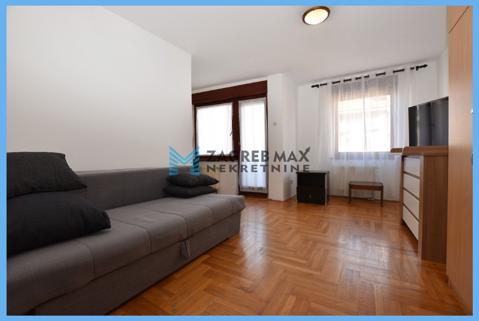 Zagreb - NAJAM - KAJZERICA Ugodan 1soban stan 35 m2, 2. kat, mirno okruženje, loggia