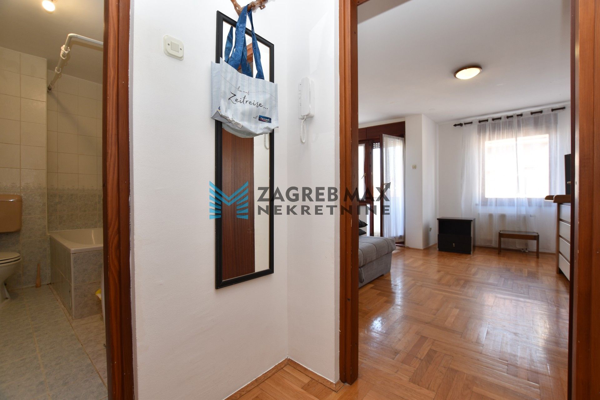 Zagreb - NAJAM - KAJZERICA Ugodan 1soban stan 35 m2, 2. kat, mirno okruženje, loggia