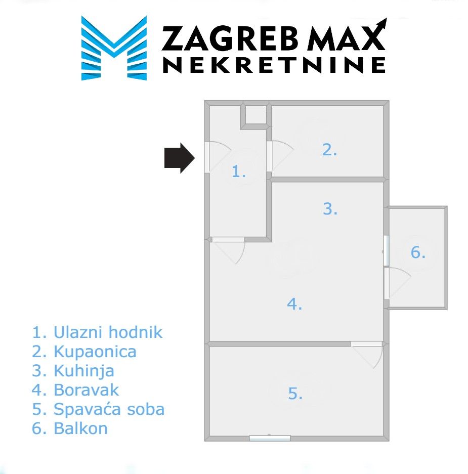 Zagreb - JAKUŠEVAC Ugodan 1soban stan od 40 m2 + parking, 2. kat, mirno okruženje, balkon, spremište