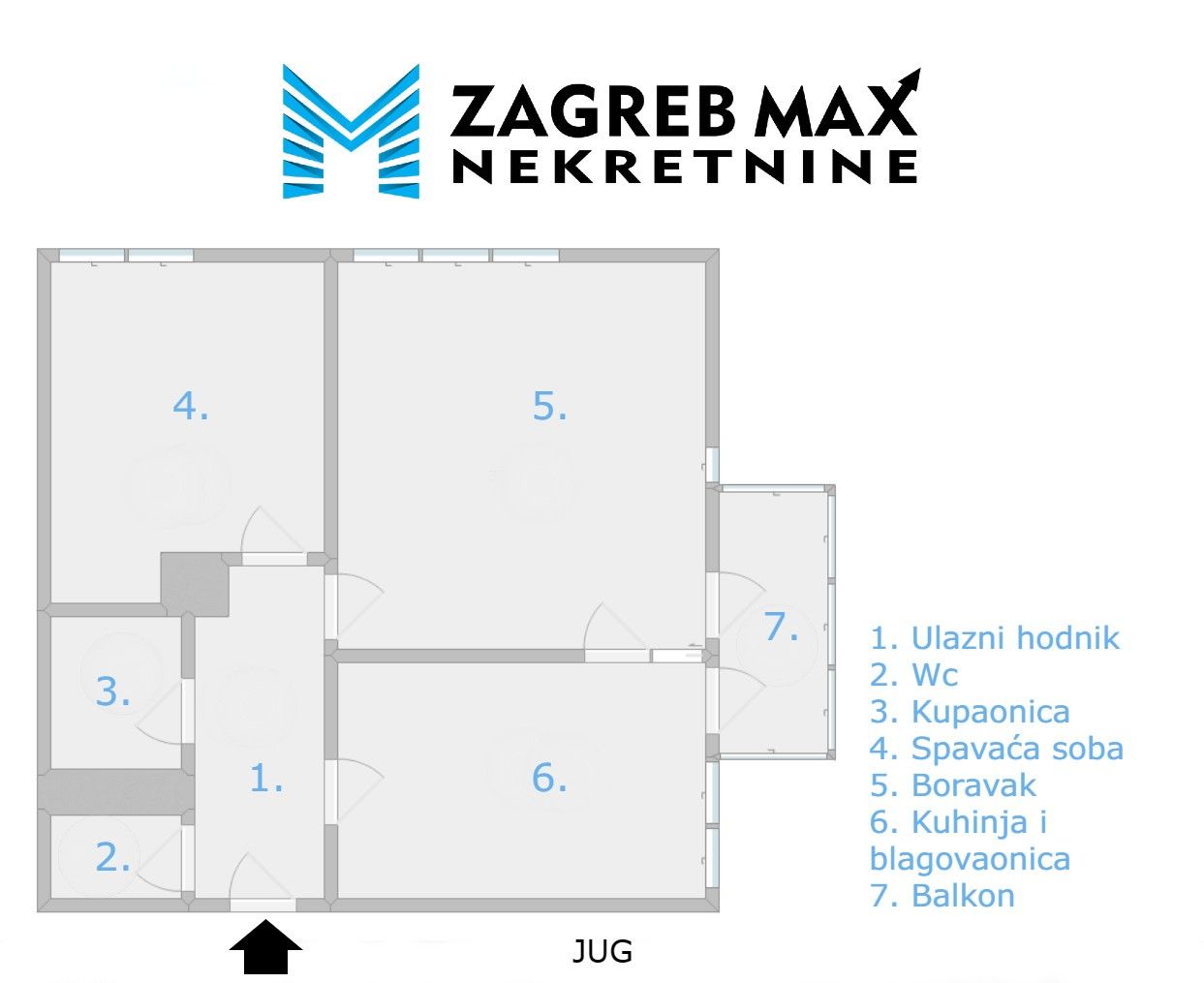 Zagreb - GAJNICE Komforan 2soban stan od 51 m2, 11. kat, odlična lokacija, balkon, spremište