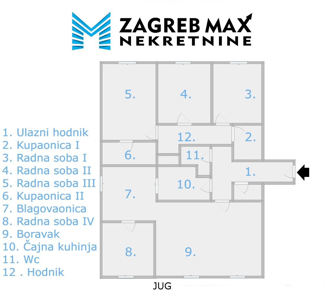 Zagreb - NAJAM - TREŠNJEVKA Moderan 5soban stan, parking