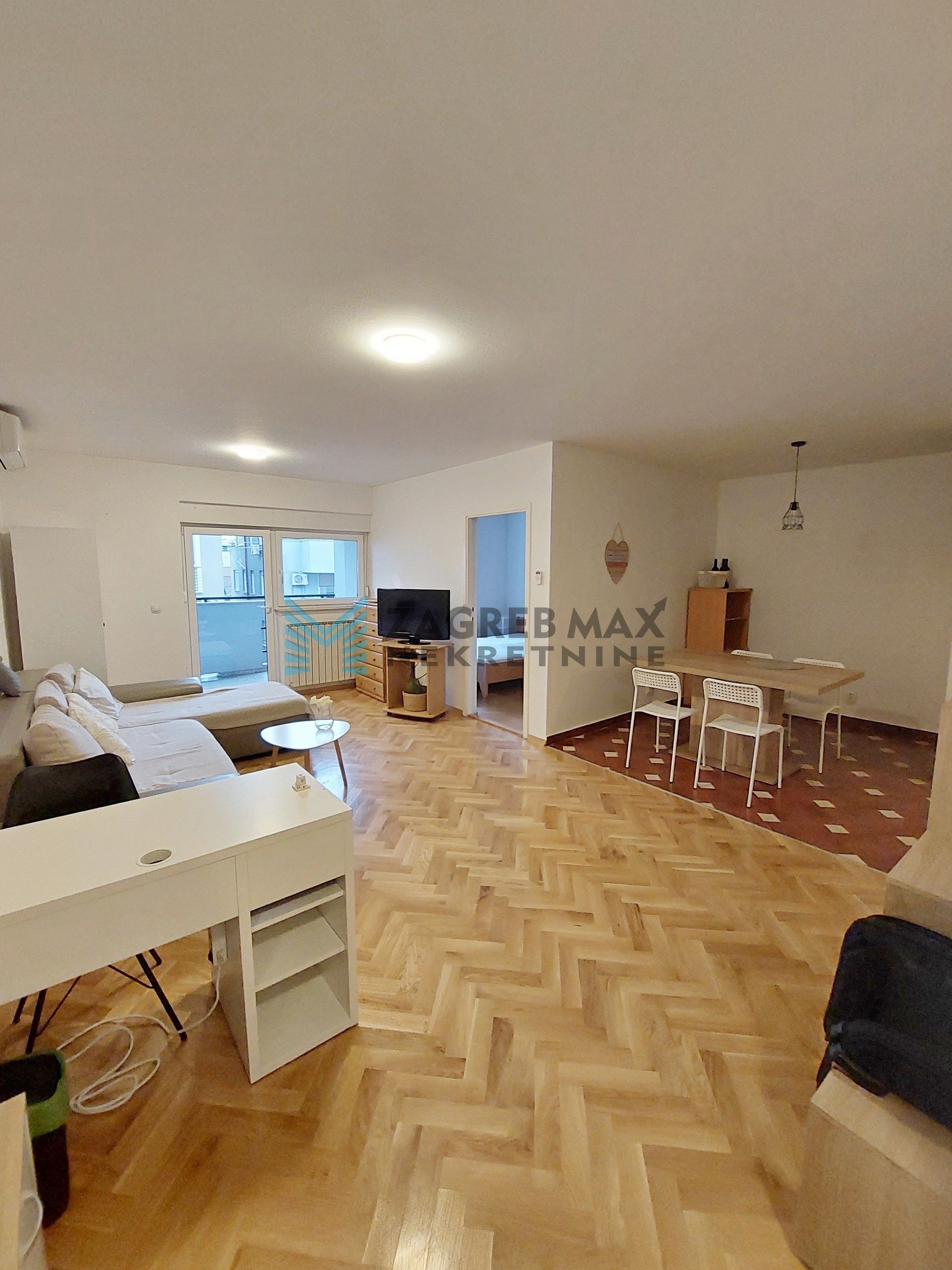 Zagreb - TREŠNJEVKA - kvalitetni 2-sobni stan, parking, balkon, odmah useljiv