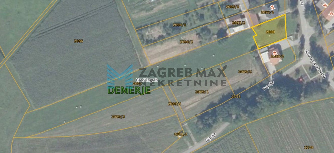 Zagreb - DEMERJE - građevinsko zemljište 681 m2 + oranica 5471 m2