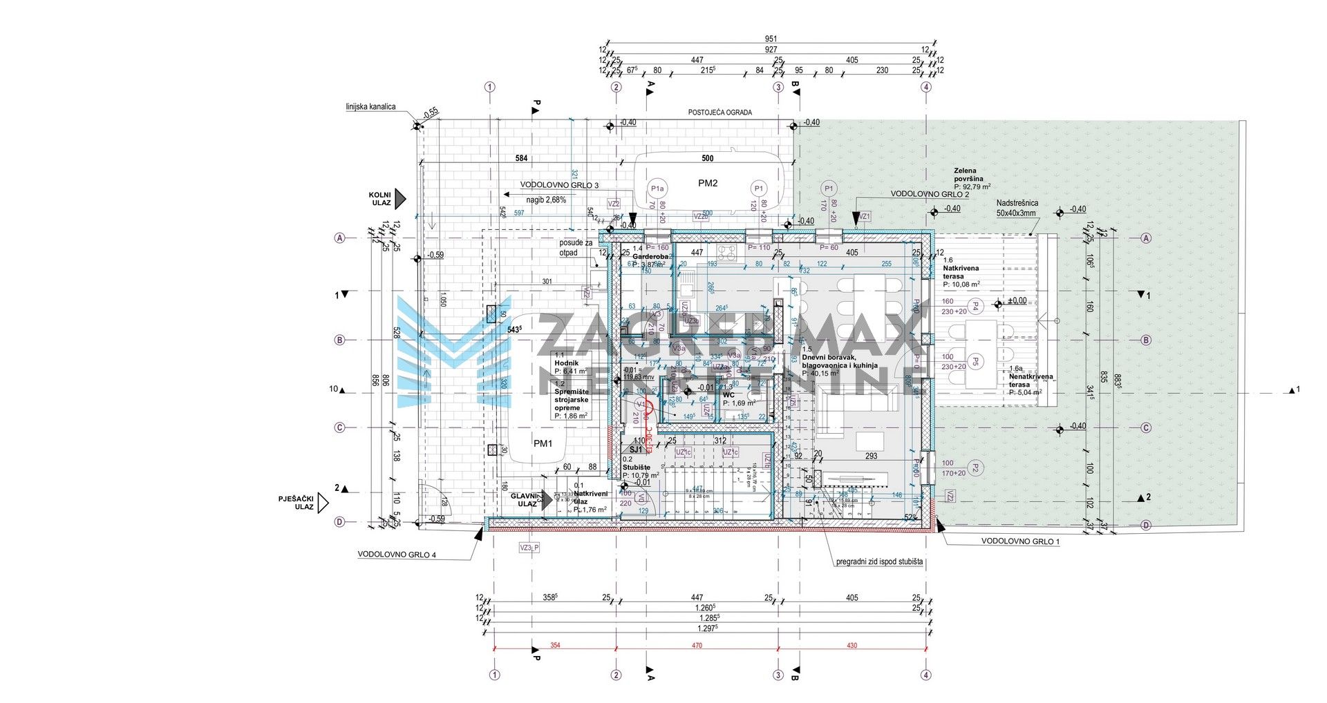 Zagreb - VOLTINO - Lapačka - 5-sobni, novogradnja, parking, vlastito dvorište (S1)