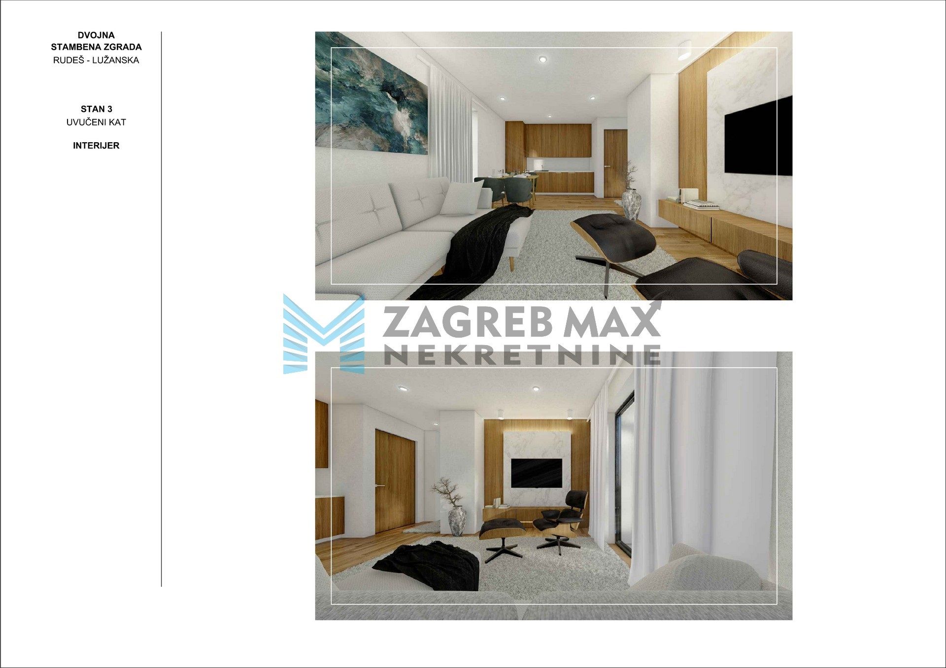 Zagreb - RUDEŠ - Lužanska, 2-sobni, novogradnja, parking, terasa, jacuzzi - S2