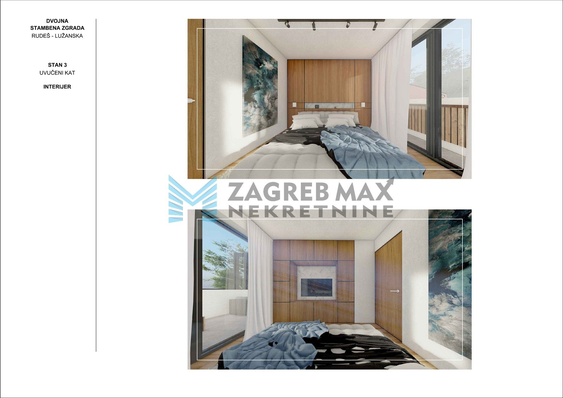 Zagreb - RUDEŠ - Lužanska, 2-sobni, novogradnja, parking, terasa, jacuzzi - S2