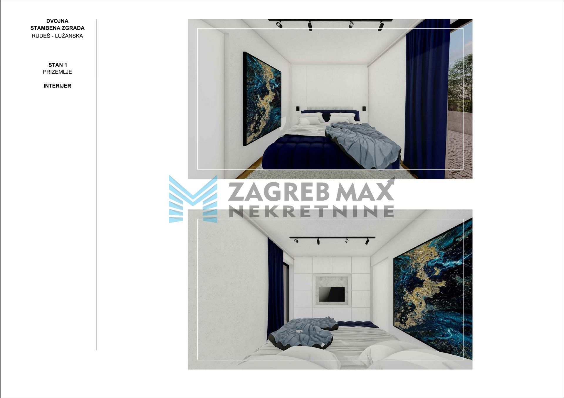 Zagreb - RUDEŠ - Lužanska, 3-sobni, novogradnja, parking, terasa - S1