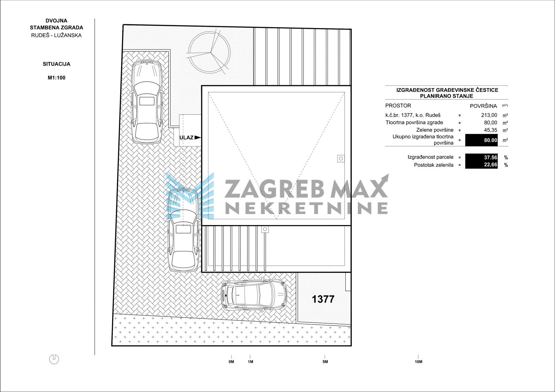 Zagreb - RUDEŠ - Lužanska, 3-sobni, novogradnja, parking, terasa - S1