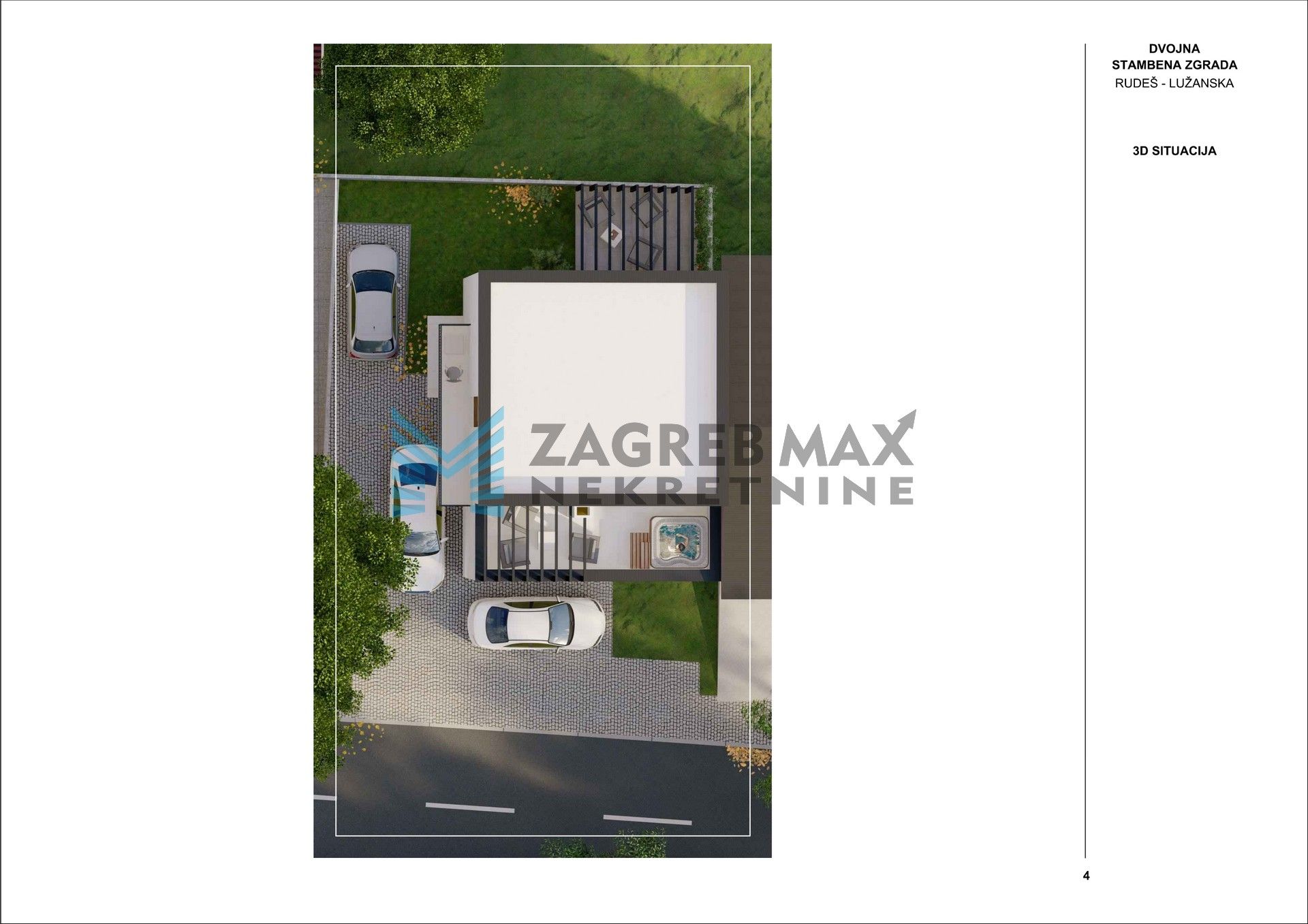 Zagreb - RUDEŠ - Lužanska, 2-sobni, novogradnja, parking, terasa, jacuzzi - S2